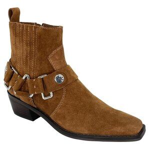 NWOB DKNY Mina Tan Suede Leather Womens Ankle Boots Size 6M